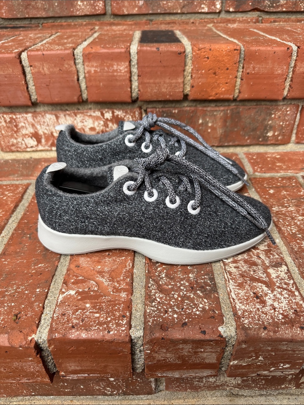 Allbirds Women Wool Runners Charcoal Gray Merino Knit Sneakers Shoes Size W6 6